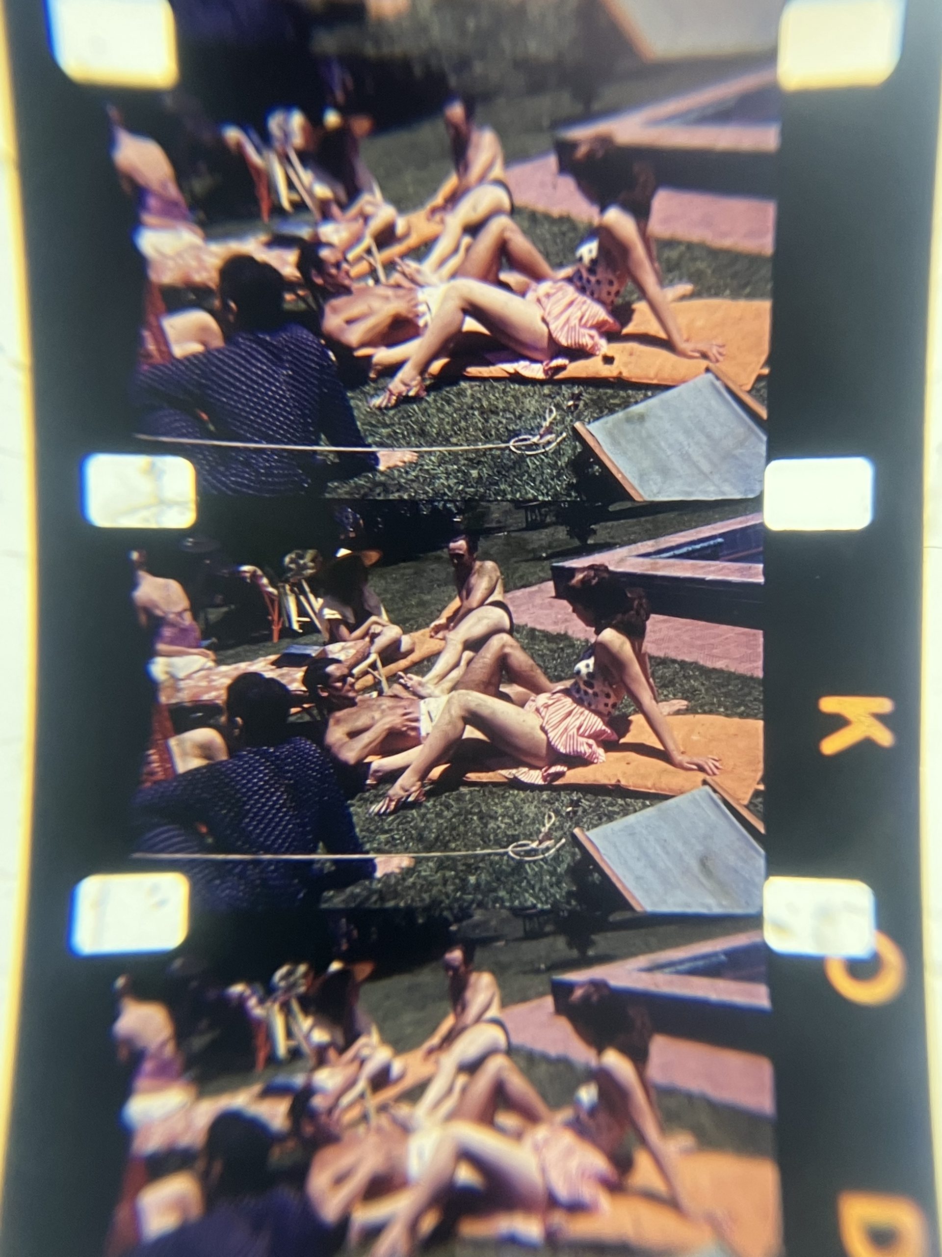 Behind-the-scenes footage of the film “En el último piso”