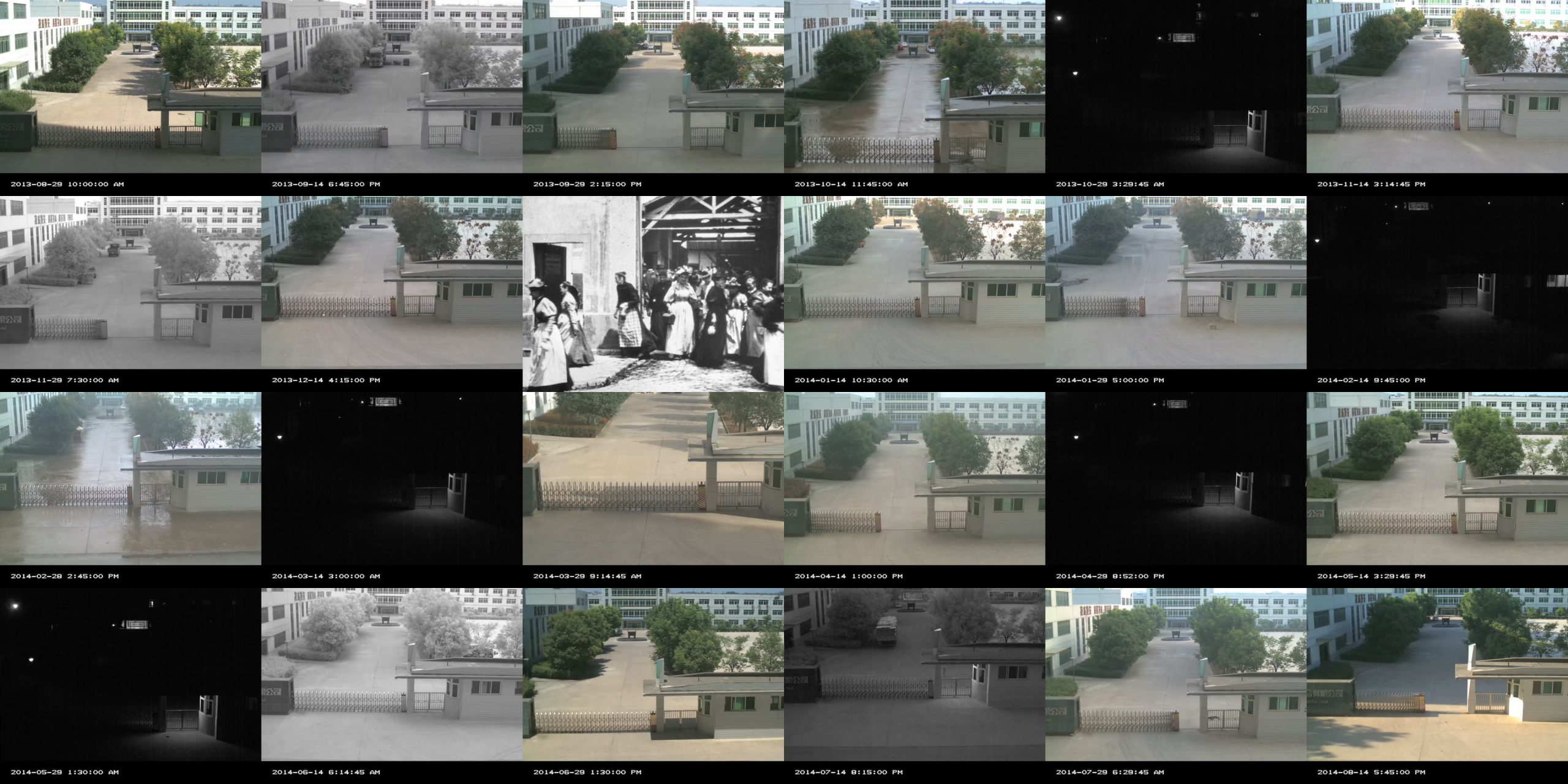 24 Cinematic Points of View of a Factory Gate in China
